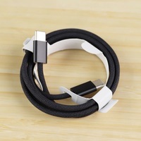 Kabel USB C Ganda 60W Berbahan Nilon Kepang 1M Pengisian Cepat Tipe C ke Tipe C untuk iPhone 17 16 15 Pro Max Plus iPad Printer