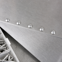 Kit de rivets aveugles à extrémité ouverte, corps en aluminium, mandrin en acier, rivets multi-tailles, norme DIN, plage de préhension 20-500, pour métal et bois