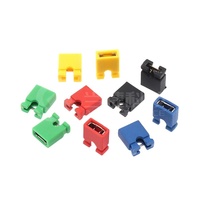 NOUVEAU Capuchon de court-circuit Espacement 2.54MM Noir Jaune Rouge Bleu Capuchon de connecteur de broche de bloc de court-circuit