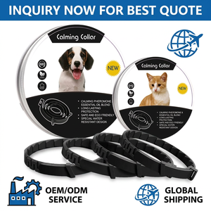 Pita Kalung Penenang Anjing-Bahan Karet Ramah Lingkungan Tahan Air Desain Sederhana Solid Mengurangi Kecemasan Hewan Peliharaan Minyak Esensial Alami - Product Image 6