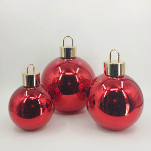 <span class=keywords><strong>Bolas</strong></span> de adornos navideños iluminadas de vidrio grande de gran tamaño transparente Bola de cristal grande con luces Led - Product Image 4