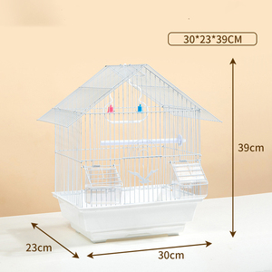Cage à oiseaux en métal de bonne qualité, durable et économique, pour perroquets, canaris et autres oiseaux, idéale pour l'élevage, à assembler. - Product Image 4