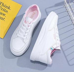 Zapatillas <span class=keywords><strong>Deportivas</strong></span> para <span class=keywords><strong>Mujer</strong></span> de Comercio Exterior al por Mayor en Color Sólido, Estilo Coreano de Moda, Calzado Blanco <span class=keywords><strong>Casual</strong></span> y Deportivo para Dama - Product Image 4