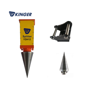 KINGER Machine à fendre le <span class=keywords><strong>bois</strong></span> Fendeur de bûches à cône à vis hydraulique pour pelle - Product Image 6