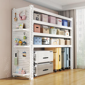 Étagère en acier CZHJ à 6 niveaux, étagère de rangement réglable, grande capacité, rectangulaire, multi-usages, pour la maison, la chambre, les voyages, l'extérieur - Product Image 1