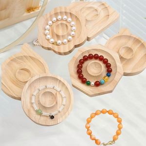 Plateau de présentation en bois, plateau de conception de bijoux, fournitures de bricolage pour la création de bijoux, plateau de rangement pour bracelets, perles, vente en gros d'usine - Product Image 4