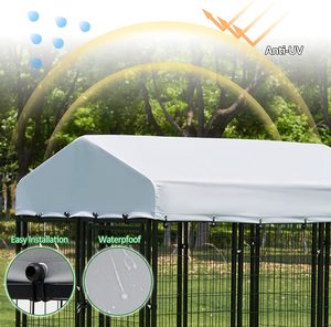 La fabbrica supporta gabbie per cani personalizzate per impieghi gravosi cuccia per cani da esterno di grandi dimensioni impermeabile in metallo - Product Image 6