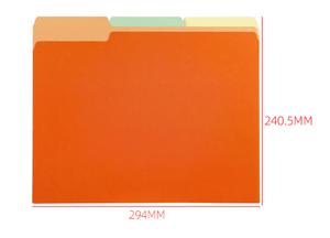 Cartelle Portadocumenti Colorate Formato Lettera, Cartelle Manilla con Linguetta a 1/3 di Spessore per <span class=keywords><strong>Documenti</strong></span>, File e Carta per Ufficio, Scuola e Aziende - Product Image 4