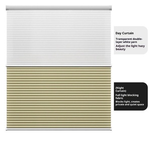 Stores en nid d'abeille à double usage jour-nuit, luxe, vente en gros, isolation thermique, chambre à coucher et salon, <span class=keywords><strong>rideaux</strong></span> occultants électriques - Product Image 5