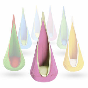 Asiento de vaina para uso interior y exterior 100% algodón hamaca infantil silla columpio para niños - Product Image 5