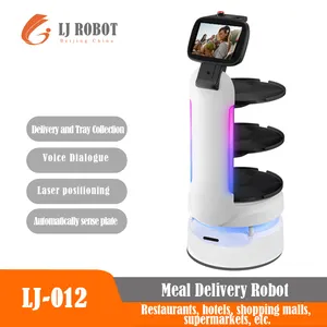 Teslimat Robot LIDAR SLAM tarama otomatik navigasyon otomatik dönüş gıda teslimat robotu için restoran/otel