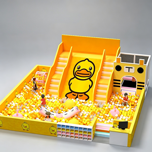 Parque Infantil Comercial Temático Patito Amarillo, Castillo de Juegos Suave con Piscina de Bolas y Tobogán, Equipo de Diversión para Niños - Product Image 5