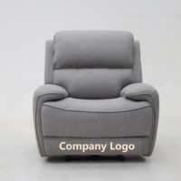 Geeksofa Chaise inclinable électrique moderne en tissu microfibre avec bascule et pivotante pour meubles de salon