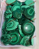 Malachite 100% naturelle de haute qualité, pierres précieuses en vrac, certifiées par un tiers, tailles personnalisables, toutes formes mélangées, sans traitements