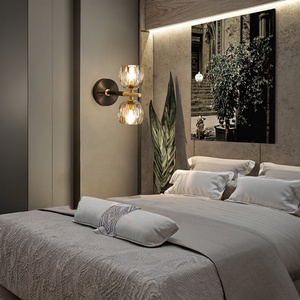 SKD Sunsir applique murale salon Post-America métal verre projet lumières éclairages muraux salle à manger intérieur appliques décoratives - Product Image 4