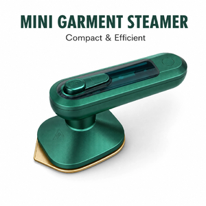 Défroisseur et <span class=keywords><strong>fer</strong></span> <span class=keywords><strong>à</strong></span> <span class=keywords><strong>repasser</strong></span> 2-en-1, défroisseur de vêtements portable pour éliminer les plis, défroisseur léger et compact pour la maison <span class=keywords><strong>ou</strong></span> les voyages - Product Image 1