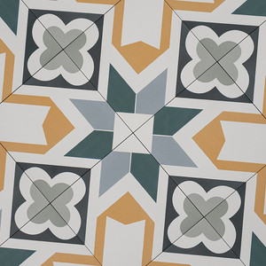 Piastrelle in Cemento Encaustico Valencia 12x12 Pollici con Motivo Geometrico per Pavimenti e Pareti - Product Image 4