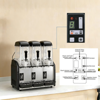Commerciële groente- en fruitsap-slushmachine, grote capaciteit, slushmachine voor koude dranken, sapcentrifuge, slushmaker