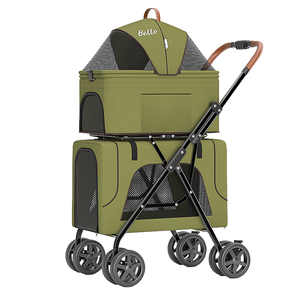 Chariot <span class=keywords><strong>pour</strong></span> animaux de compagnie multifonctionnel, <span class=keywords><strong>d</strong></span>étachable et portable, adapté à une utilisation en intérieur et en extérieur, chariot léger <span class=keywords><strong>pour</strong></span> animaux de compagnie - Product Image 6