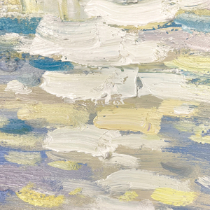 The Lake Painting <strong>Canvas</strong> Art Hand Painting Furniture Impression <strong>Sunset</strong> Landscape Abstract Seascape Hand Painted Painting - Product Image 6