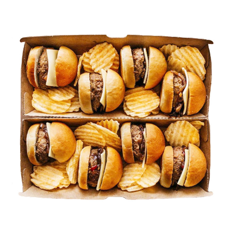 50 Burgerboxen XL Aus Kraftkarton - Umweltfreundliche Takeaway-Boxen