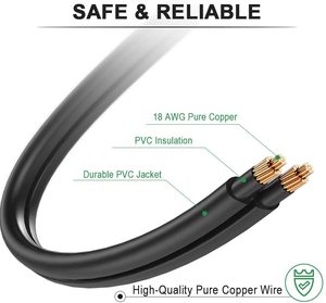 American IEC320 C7 Đầu Nối Cái Dây Sạc TV Hình Cáp Nguồn Phích Cắm 2 Chấu Tiêu Chuẩn Mỹ 8 - Product Image 4
