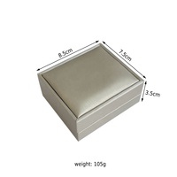 Petite boîte à bijoux en cuir PU doré de luxe pour collier Emballage haut de gamme Boîtes à bijoux