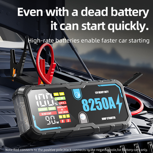 Arrancador de batería de coche portátil de 12V 1000A Peak Car Battery Booster Luz LED para gasolina Diesel Coches Camiones Motocicletas - Product Image 2