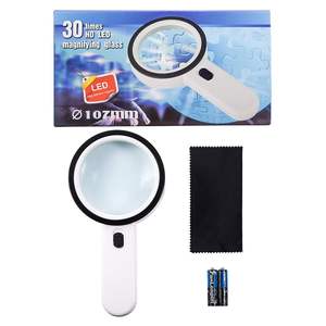 Lupa de Mano con Aumento de 30X con 12 Luces LED, Lupa Iluminada para Lectura para la <span class=keywords><strong>Degeneración</strong></span> <span class=keywords><strong>Macular</strong></span> - Product Image 3