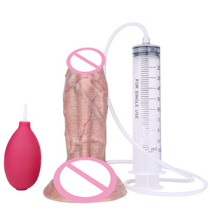 Faak <span class=keywords><strong>Super</strong></span> Zacht Realistische Spuitende Dildo Penis Ejaculeren Grote Lul Penetratie Anale Vrouwelijke Masturbatie Sexy Volwassen Seksspeeltjes - Product Image 1