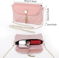Sac à main bandoulière élégant en cuir véritable avec pompons en forme de chat, fermeture éclair unique, pochette à chaîne mignonne