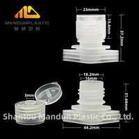 Chine Usine Offres Spéciales Bec et Bouchon 16mm Bouteille en Plastique Flip Top Cap Buse en Plastique Poche Sac Bec
