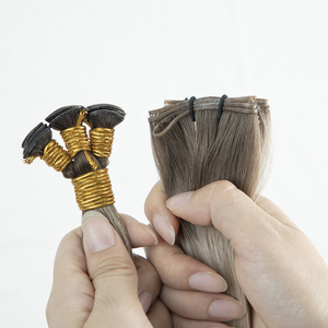 LeShine New Design Genius <strong>Weft</strong> <strong>Hair</strong> Raw 100% Cuticle Aligned Human <strong>Hair</strong> <strong>Extensions</strong> Russian New Genius <strong>Weft</strong>