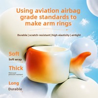 Brassards gonflables en PVC avec couleurs dégradées pour adultes, aides à la natation, manches flottantes pour débutants