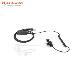 Casque radio FBI avec tube acoustique, écouteur bidirectionnel avec conception ENC sur l'oreille pour Motorola APX1000 APX8000 APX6000 - Product Image 4