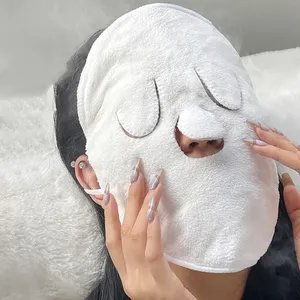 Skin Care Mask Cotton Hot Compress Towel Wet Compress Steamed <b>Face</b> Towel Opens Skin Pore Clean Hot Compress - Product Image 3