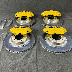 Pinza Freno HSL Giallo Brillante a 6 Pistoni con Dissipazione di Calore a Gancio di Pesce e Ventilazione per Disco Freno SEAT <span class=keywords><strong>CUPRA</strong></span> Leon Tarraco <span class=keywords><strong>CUPRA</strong></span> Ateca - Product Image 1