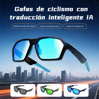 Lunettes de cyclisme intelligentes avec traduction IA, plus de 100 langues, audio HIFI en temps réel, lunettes de vélo