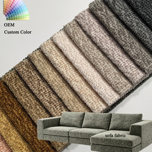Tissu d'ameublement pour canapé, tissu de décoration intérieure, chenille tricotée sur mesure 100% polyester pour mobilier d'hôtel et sièges commerciaux - Product Image 1
