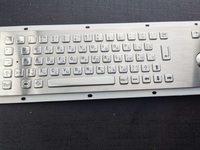 Clavier filaire USB PS/2 mécanique métallique industriel étanche avec 67 touches en braille montable avec trackball ou pavé tactile