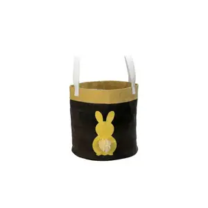 Bán buôn trẻ em Bunny Totes cá nhân vải trứng túi thêu Easter Bunny giỏ số lượng lớn sản phẩm