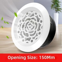 Nouvelle grille de ventilation décorative ABS pour plafond, diffuseur circulaire de ventilation HVAC en ABS