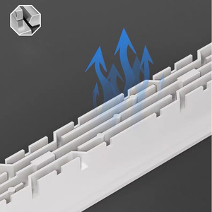 Lumières linéaires encastrées LED modernes Cadre en aluminium Grille anti-éblouissement Downlight Mini laveuse murale 8W-30W Salon rectangulaire - Product Image 4