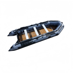Bateau pneumatique robuste très vendu, 530 cm, idéal <span class=keywords><strong>pour</strong></span> les sorties de pêche, couleur gris foncé, avec certification de sécurité CE - Product Image 3