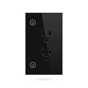 Enchufe Inteligente WiFi Tuya Versión Estadounidense de 2 Canales, Compatible con Alexa/Asistente de Google, 15A, Temporizador, Panel de Vidrio ABS, PST-SM-PW801 - Product Image 6