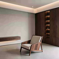 Fauteuil décoratif moderne JP, avec structure en bois rembourrée, un fauteuil inclinable, adapté aux salons et aux hôtels