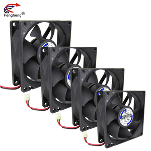 Ventilateur <span class=keywords><strong>d</strong></span>'extraction de chaleur sans balais CC 80 mm 8 cm 12 volts 80*80*25 mm <span class=keywords><strong>4</strong></span> broches 3 pouces Ventilateur de refroidissement industriel 8025 - Product Image 4