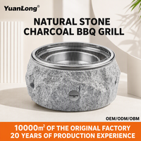 Barbecue Coréen Commercial en Acier Inoxydable 304 Épaissi pour Charbon de Bois, Sans Fumée, Durable, Antiadhésif, pour Extérieur
