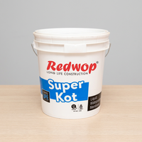 Système d'étanchéité acrylique haute performance Superkot N, polymères renforcés pour revêtement de toiture et de murs de terrasse, garantie 5 ans+, moderne