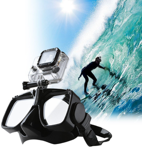 Gafas de buceo de vidrio templado subacuático, máscara de natación, gafas de buceo con soporte para cámara - Product Image 5